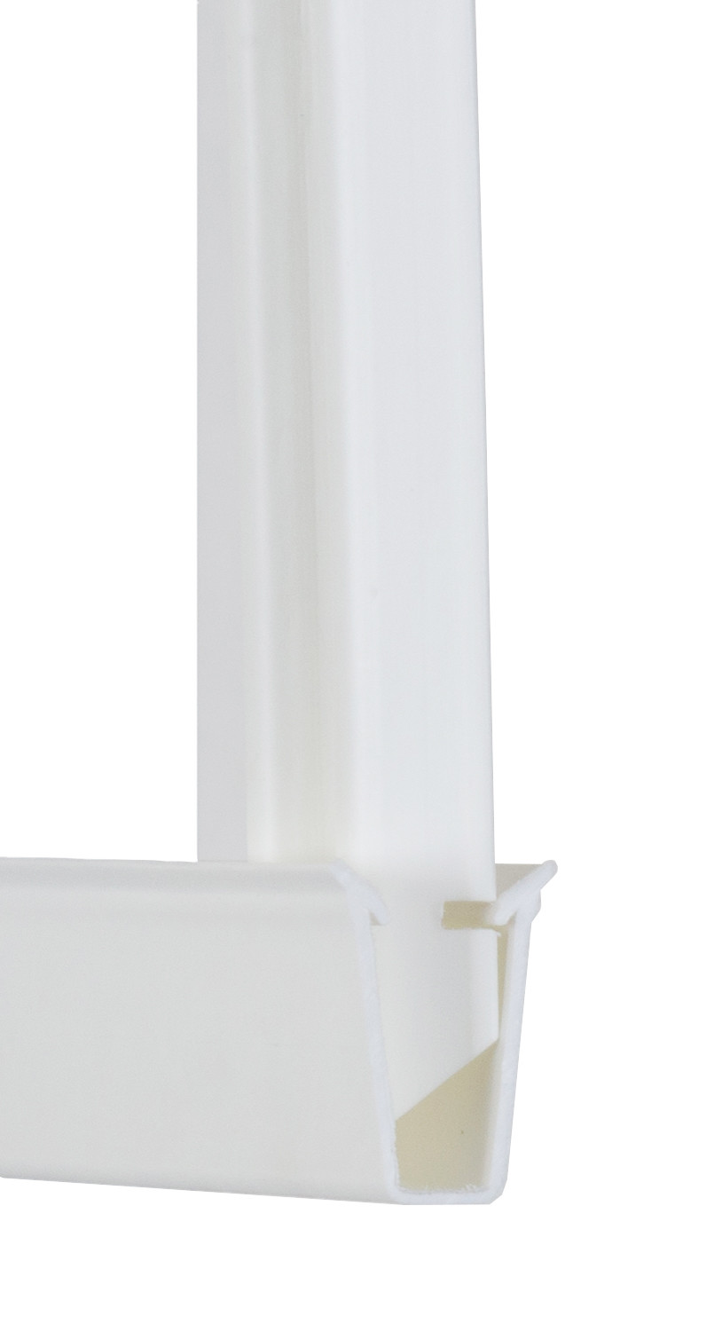 6 ft High White Wave Slat™ Single Wall Privacy Chain Link Fence Slats