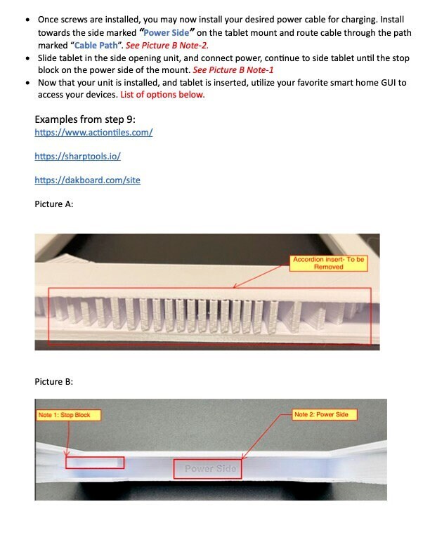 Amazon Fire Tablet Wall Mount