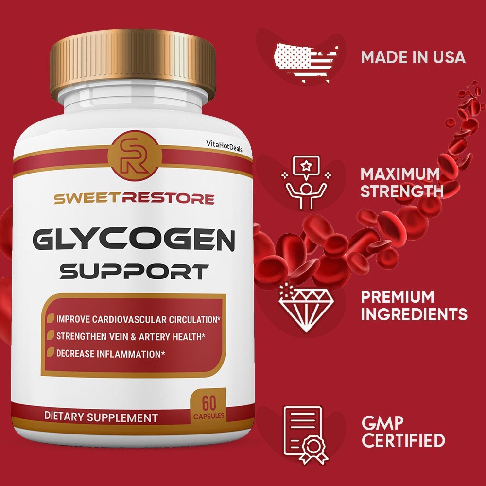 Sweet Restore Glycogen Support Capsules, Max Strength Glyco Pills (1 Pack)