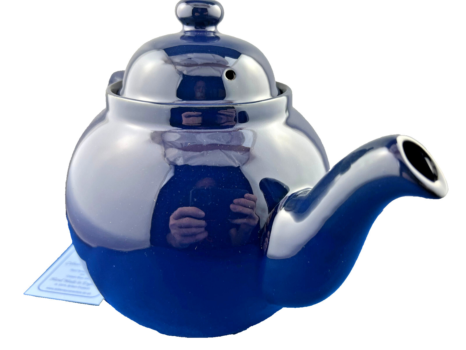 GENUINE COBAL BETTY, Red Clay, Rockingham Glaze, 8 Cup Tea Pot, MADE IN ENGLAND