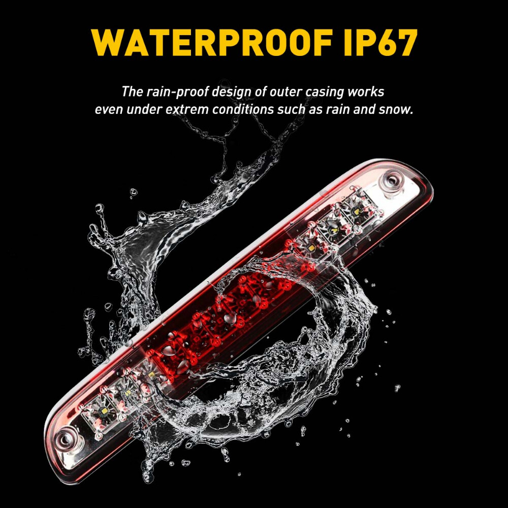 LED Third 3rd Brake Light Red For 99-16 Ford F250 F350 Super Duty Cargo USA