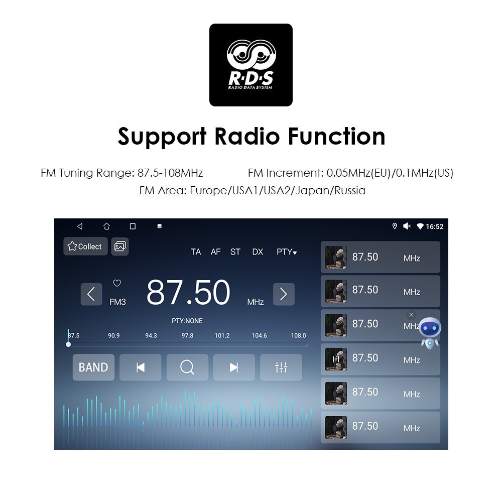 2+32GB Android 14 Car Stereo Radio For GMC Chevrolet Tahoe 2015-2019 Carplay US