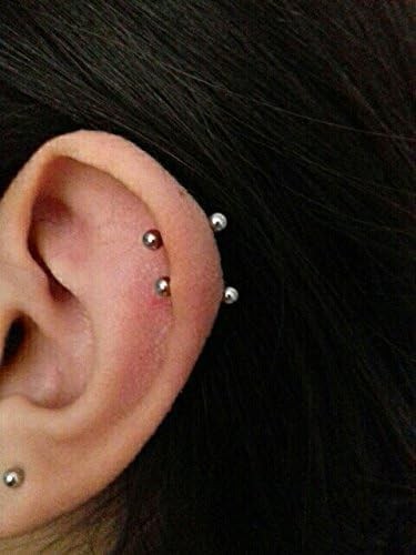 Piercing Kit Disposable 12G 14G Needles Clamp with 12MM 14MM 16MM 18MM Surgic...