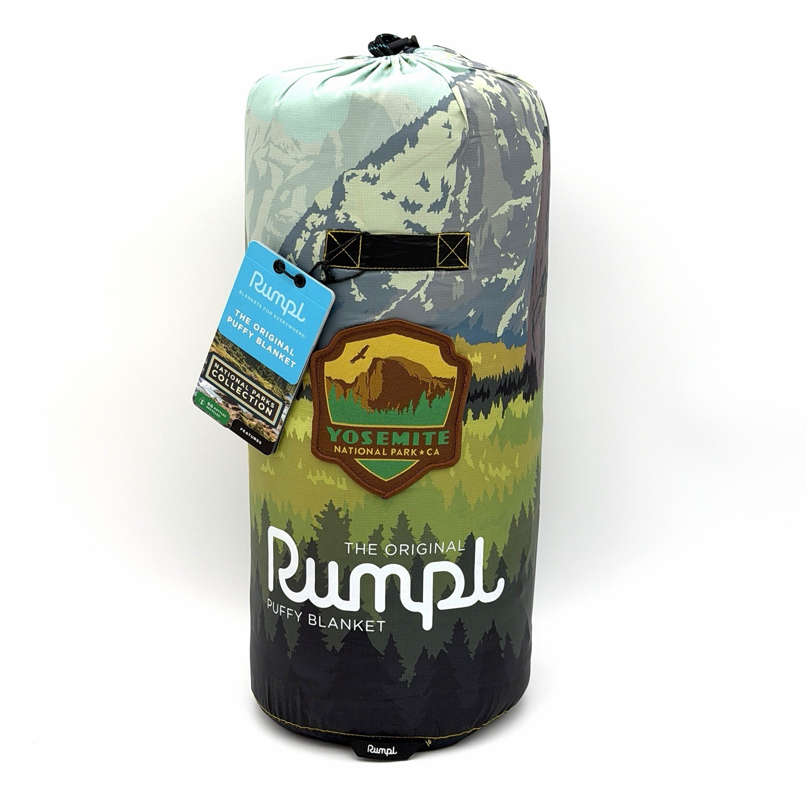 Rumpl Yosemite National Park Puffy Blanket Rare Limited Sewn Patch Edition