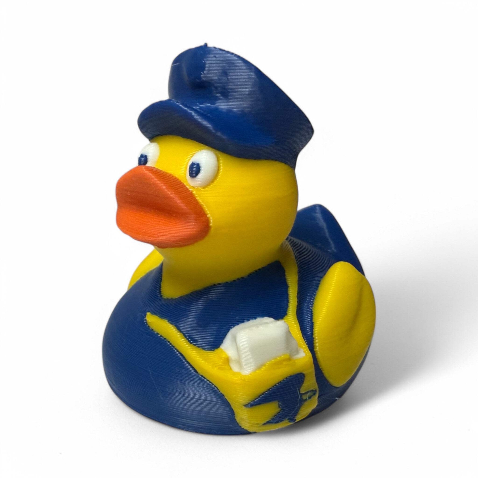 Mail Carrier Duck – 3D-Printed Postal Duck Toy with Cap & Bag