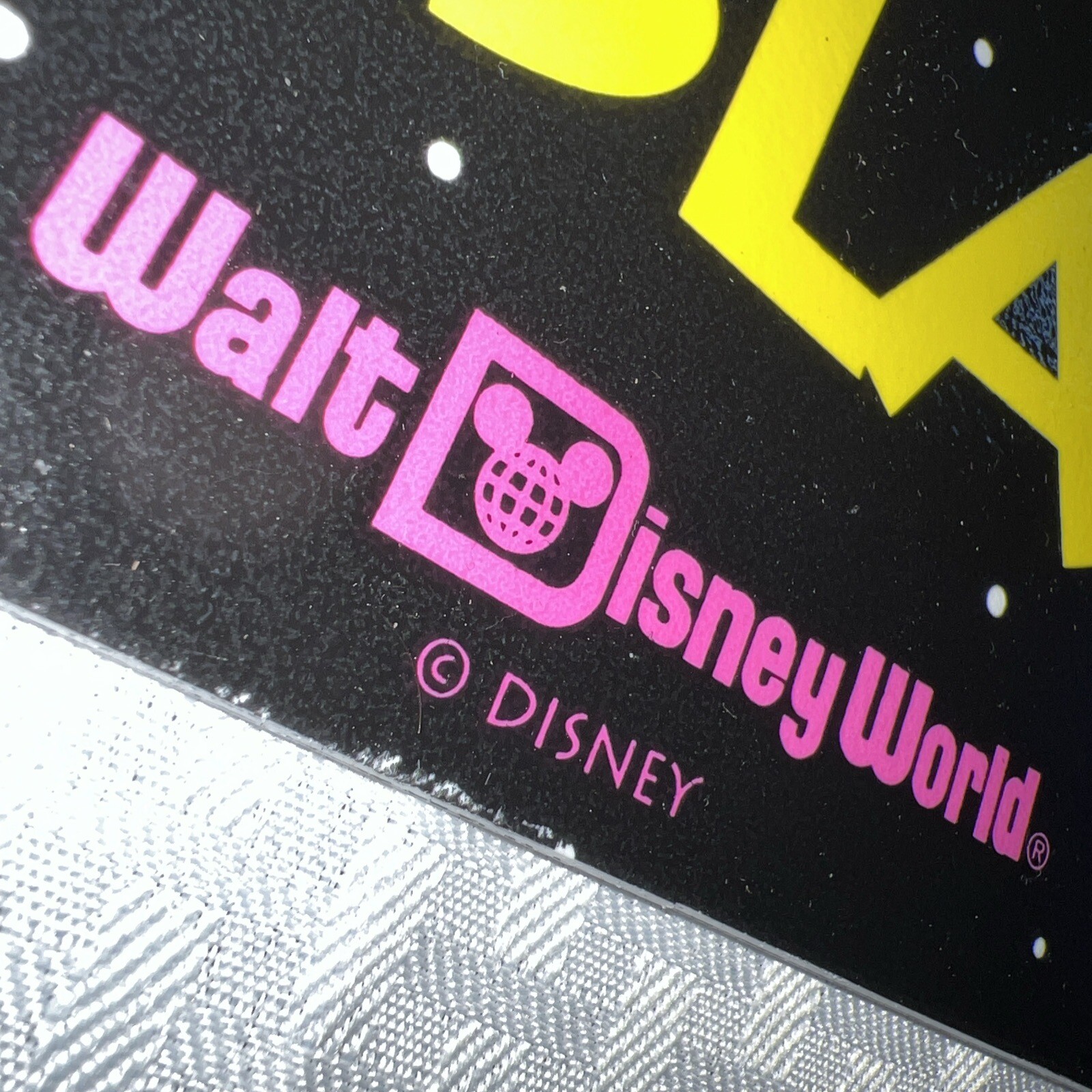 Pleasure Island Walt Disney World Vintage 90s License Plate Plastic Sign 6"x12"