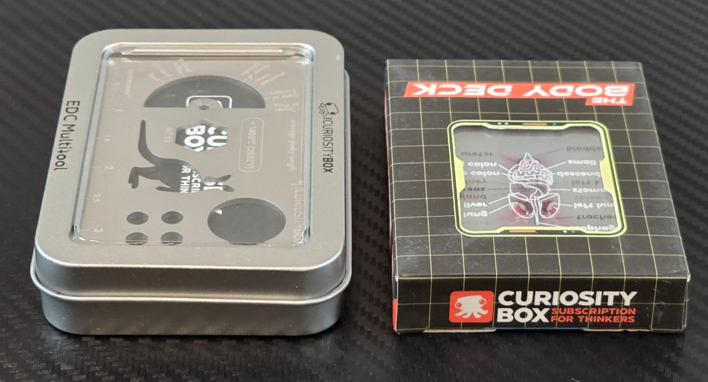 The Curiosity Box The Body Deck Human Anatomy & The EDC Multifool Card