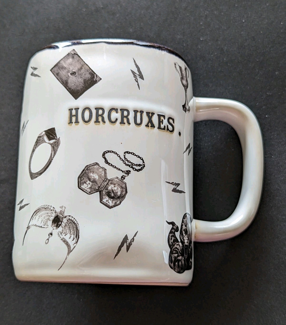 HORCRUXES . Harry Potter Rae Dunn Mug Collectible Wizard Magic Fantasy 20oz