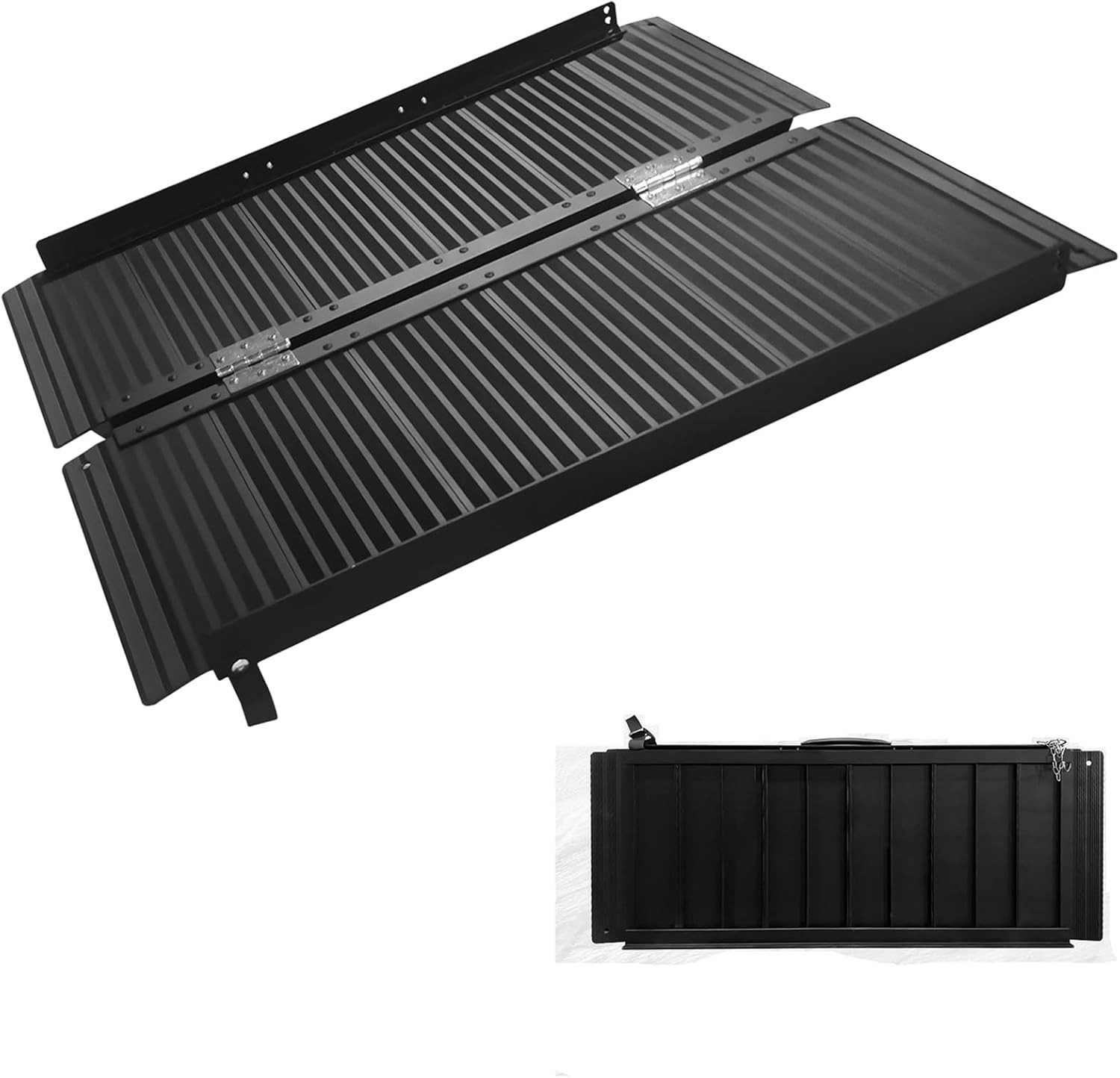 GRAVEE 2-6 FT Folding Aluminum Wheelchair Ramp Mobility Ramp 800 Lbs Non-Slip