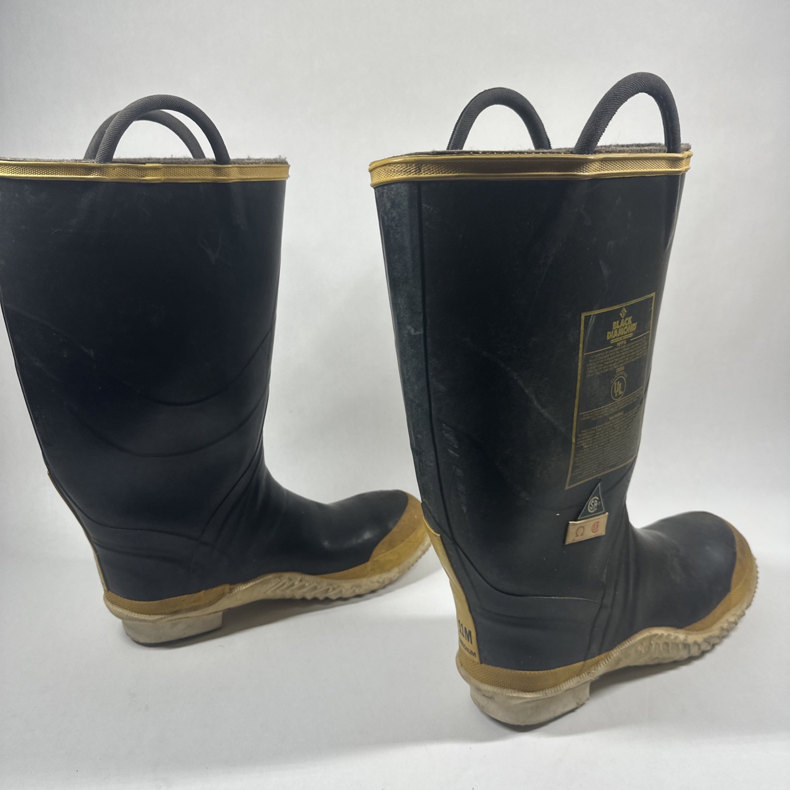 Black Diamond NFPA Fire Fighter Boots Size 11 M Made In Canada