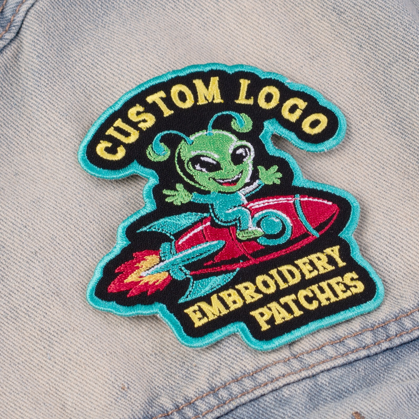 Custom Logo Patch, Personalized Embroidered Logo Patches, Company Logo Patch