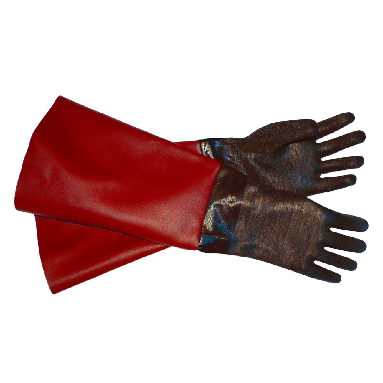 RED- GLOVES for Sandblaster Blast Cabinet- All Sizes - Made in USA HEAVY DUTY