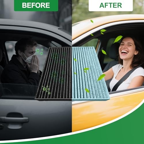 Cabin and Engine Air Filter Kit for 2019-2024 Mazda 3/3 Sport, 2020-2024 Mazda