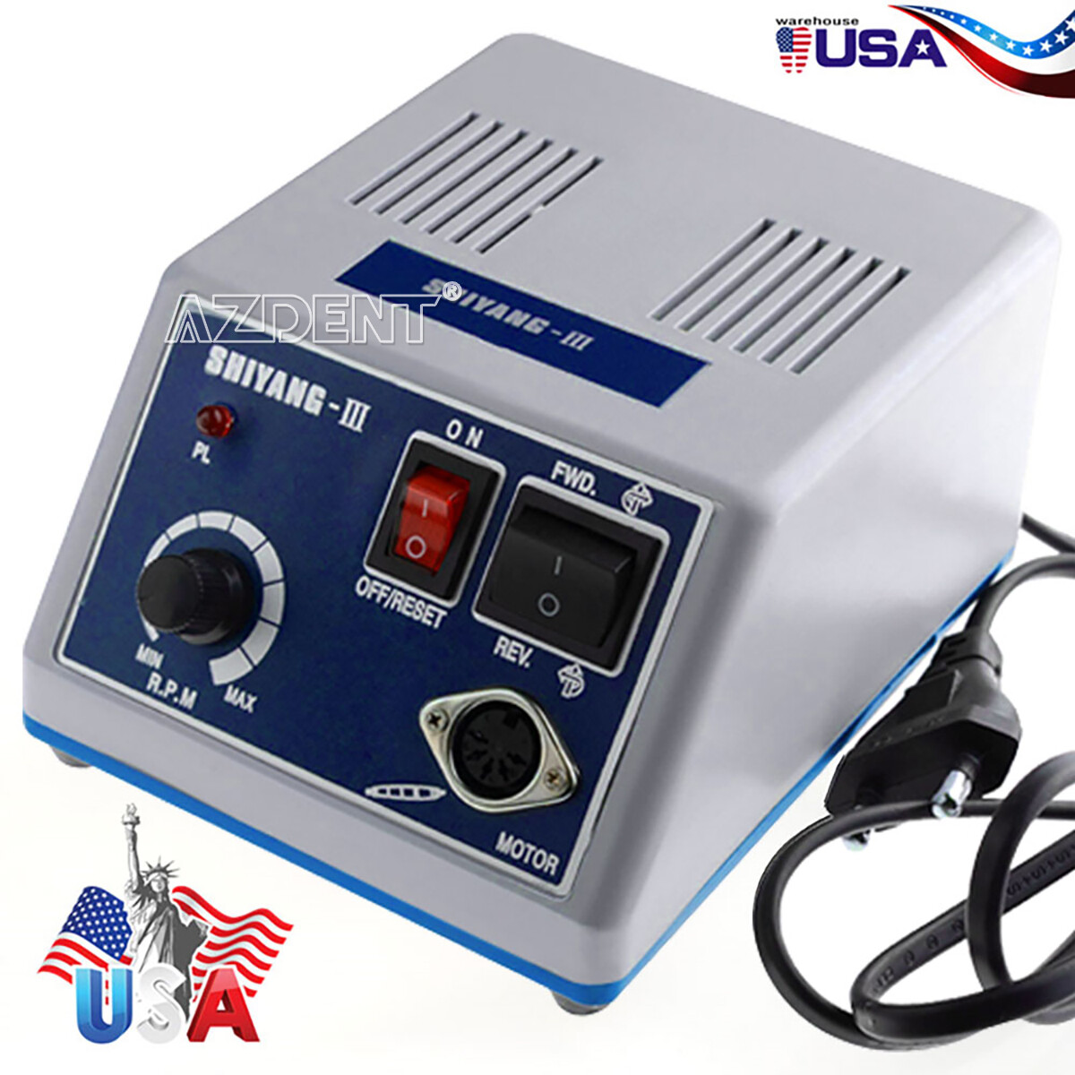Dental Lab Marathon Electric Micromotor Polishing Unit + 35K rpm Motor Handpiece