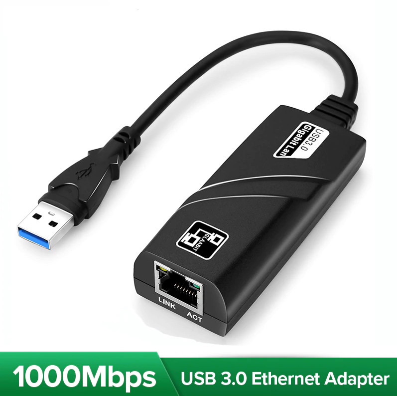 USB 3.0 Gigabit Ethernet LAN RJ45 1000Mbps Network Adapter For Windows PCMac LOT
