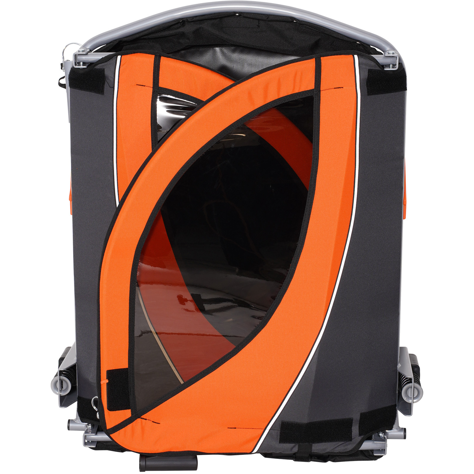 VEVOR Child Bike Trailer Foldable 2 Seater Stroller Double Kids Carrier 100 lbs