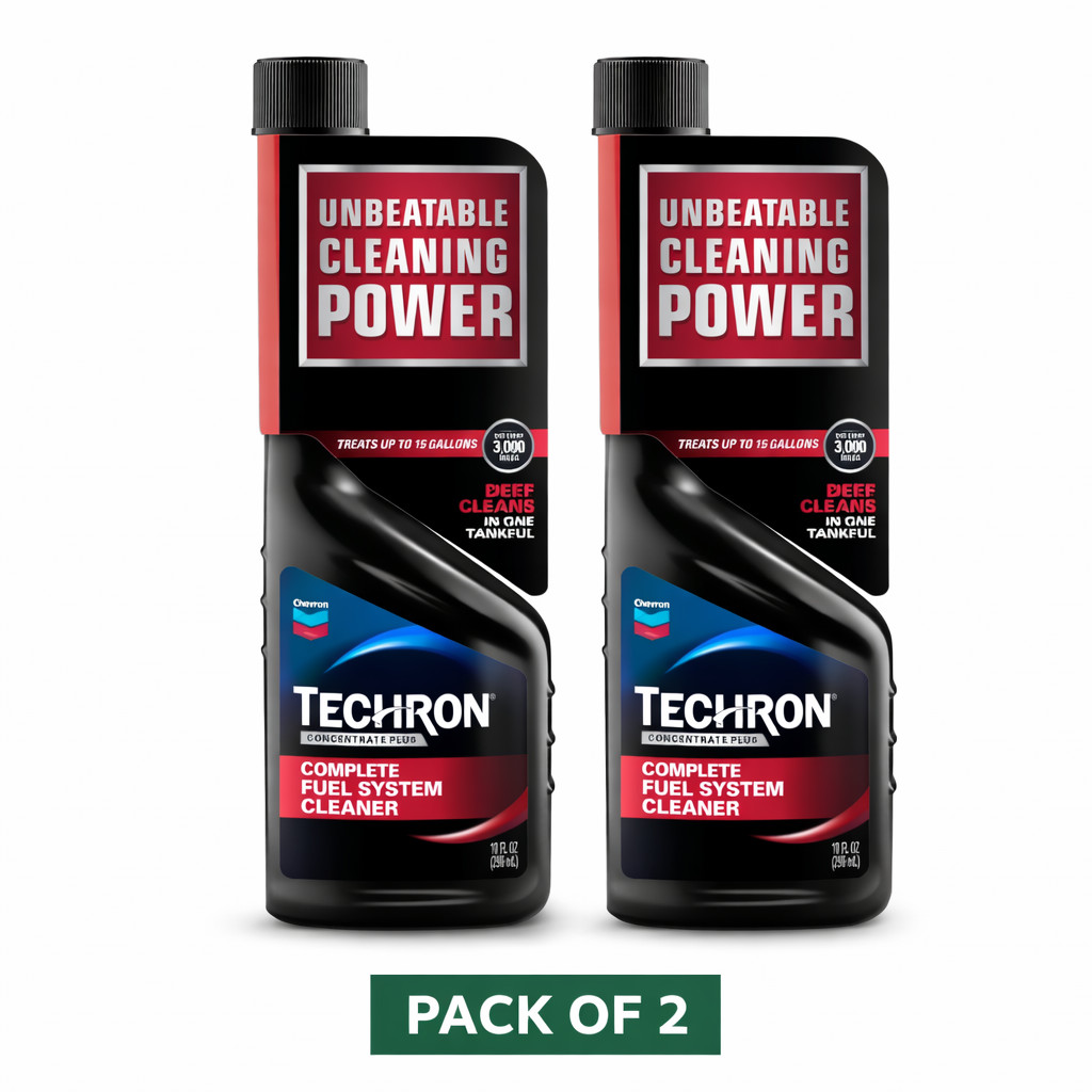 (2 pack) Chevron Techron Complete Fuel System Cleaner, 10 oz