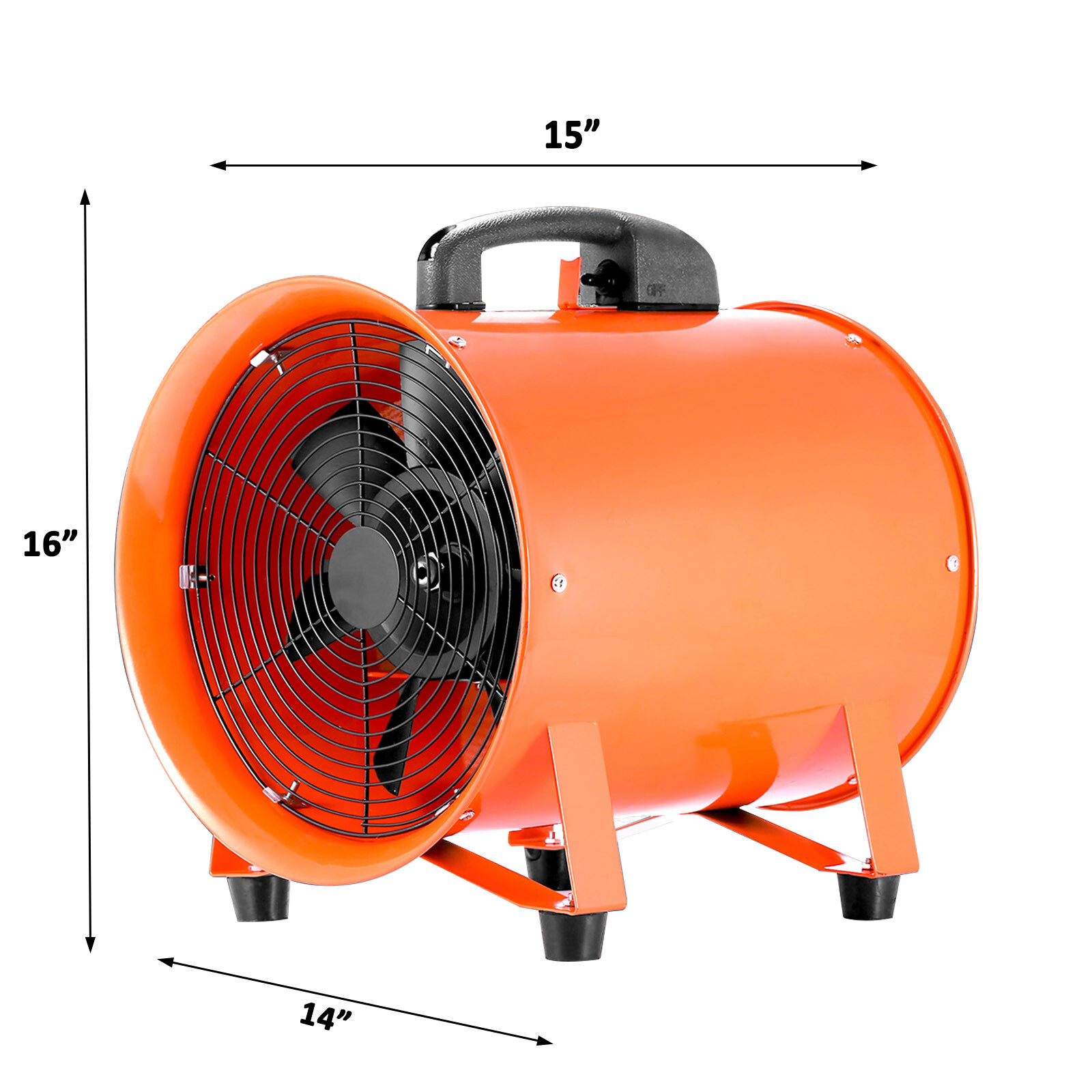 12" Extractor Fan Blower portable 5m Duct Hose Ventilator Industrial Air Mover