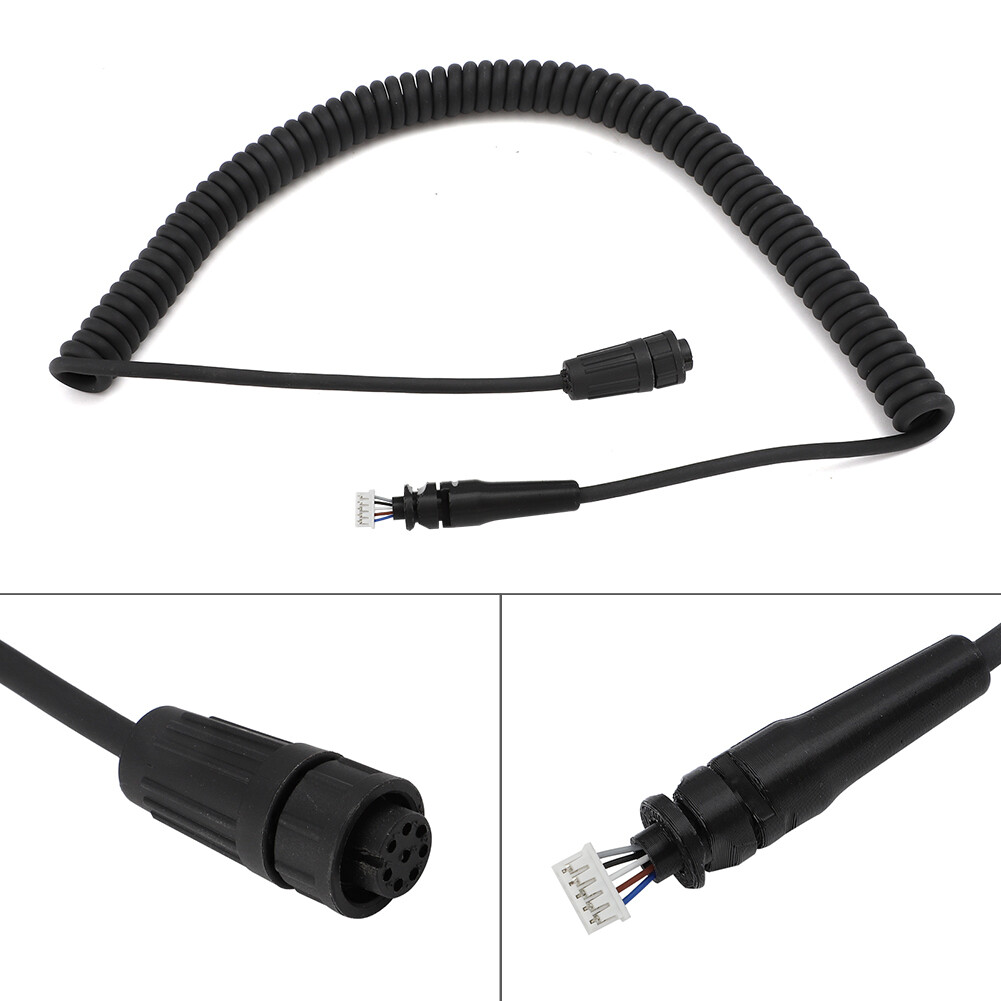 R49060 For Raytheon/Raymarine Ray 215 VHF Radio Microphone Mic Cord Cable Coiled