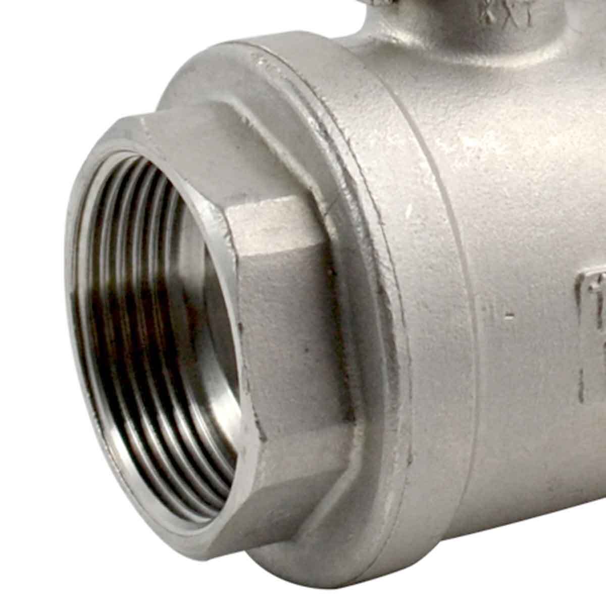 US Stock 1-1/2" 1.5 inch NPT Threaded Full Port Ball Valve Stainless Steel 316
