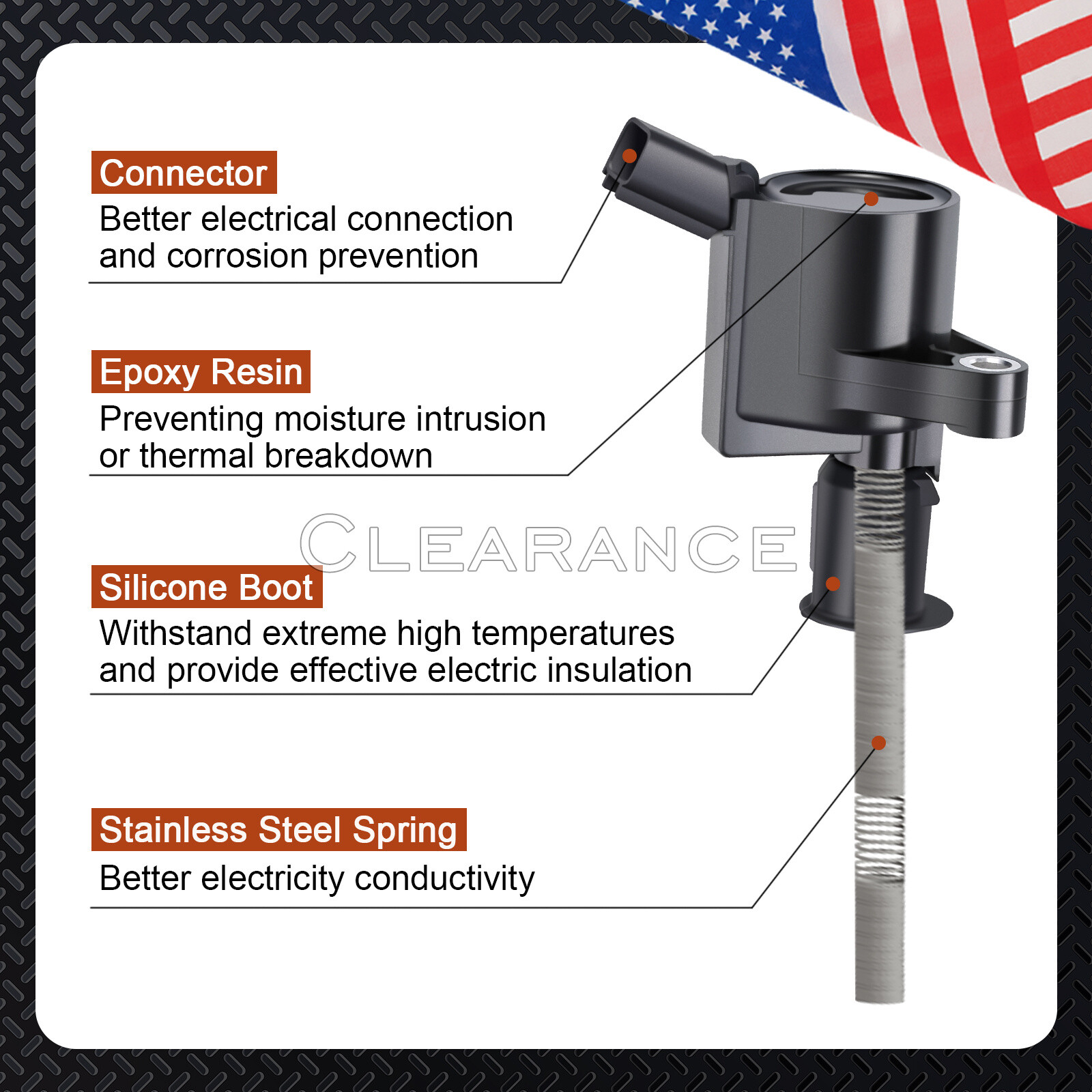 Ignition coil DG508 & Motorcraft Spark Plug SP479 for Ford F150 4.6L 5.4L FD503