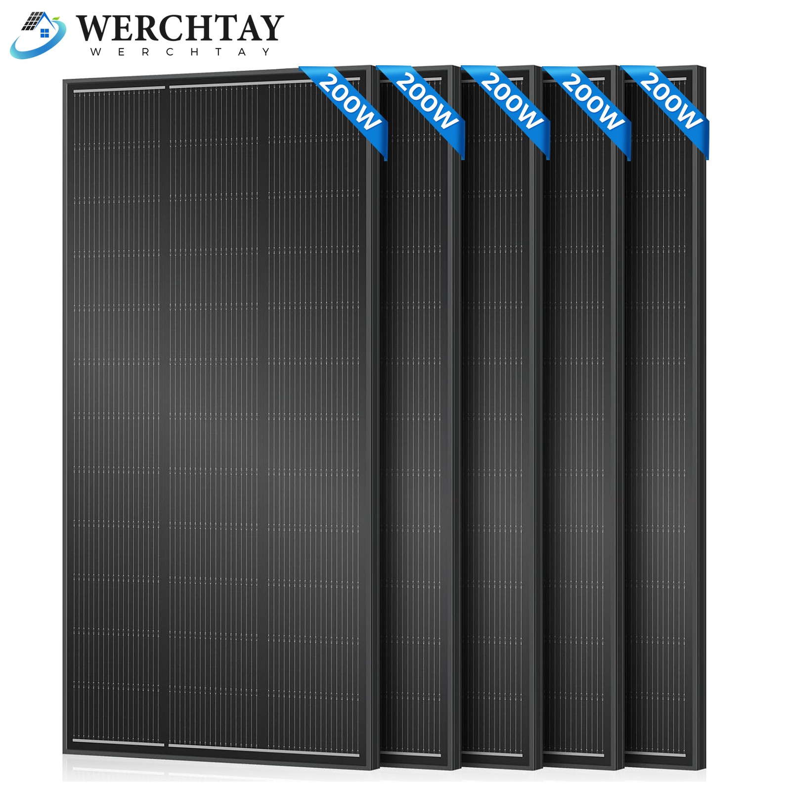 100W 200W 400W 1000W Watt Solar Panel Mono 12V Charger RV Home Off-Grid Boat