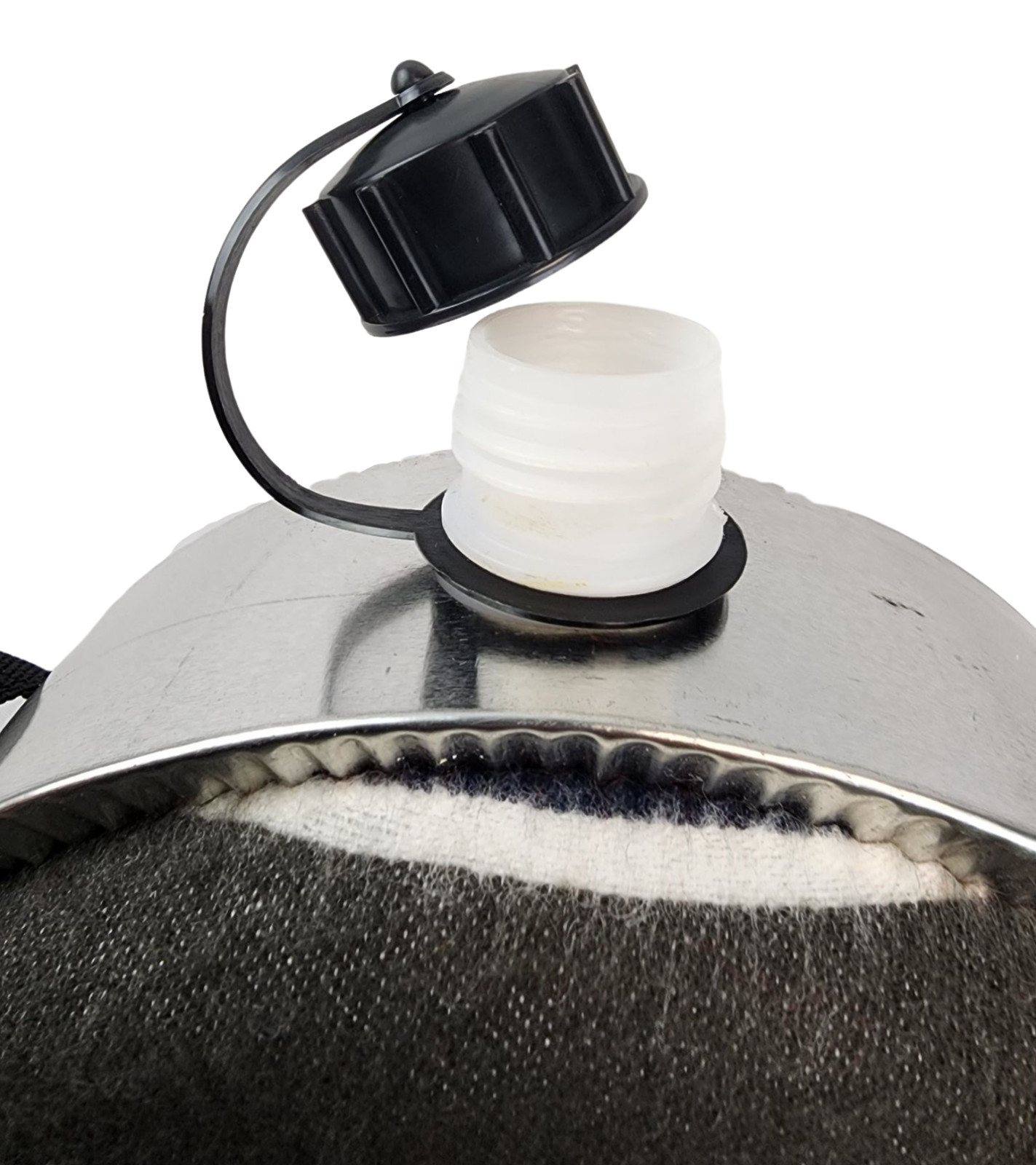 4 Qt Stansport Round Canteen Blanket Lined with Shoulder Strap- New*mocinc.1982*