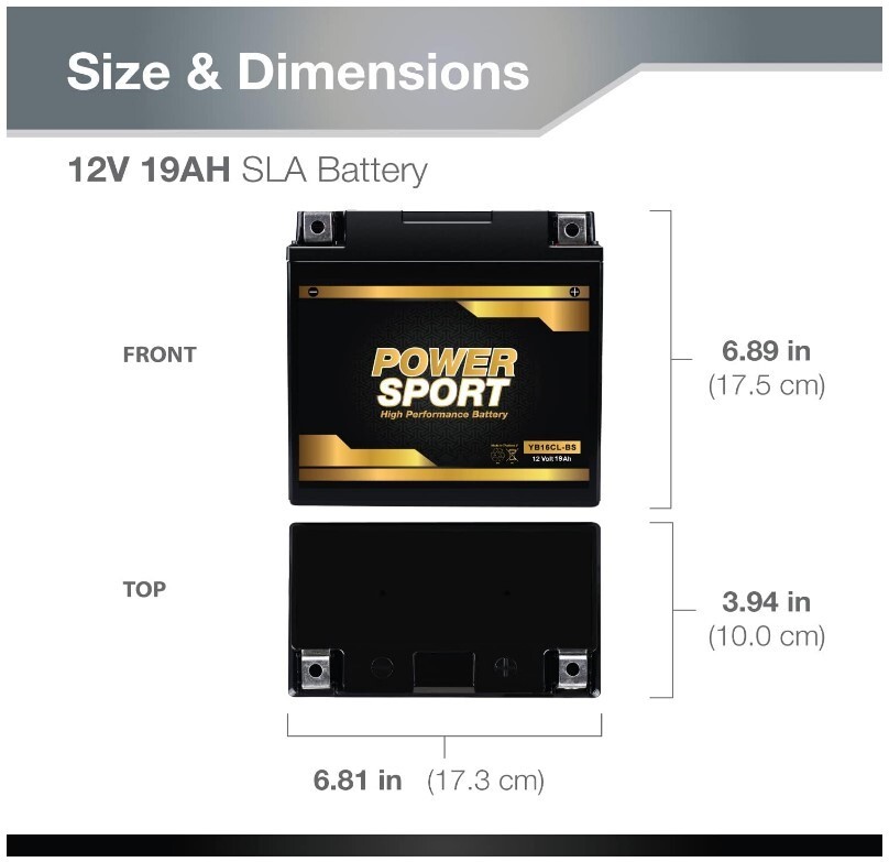 YB16CL-B Jet Ski PWC Battery for BRP Sea-Doo, Yamaha, Polaris, Kawasaki