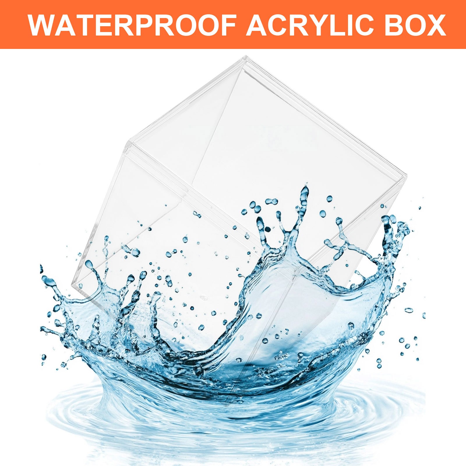 2.95" x 2.95" x 2.95" Acrylic Box with Lid Clear Acrylic Display Boxes