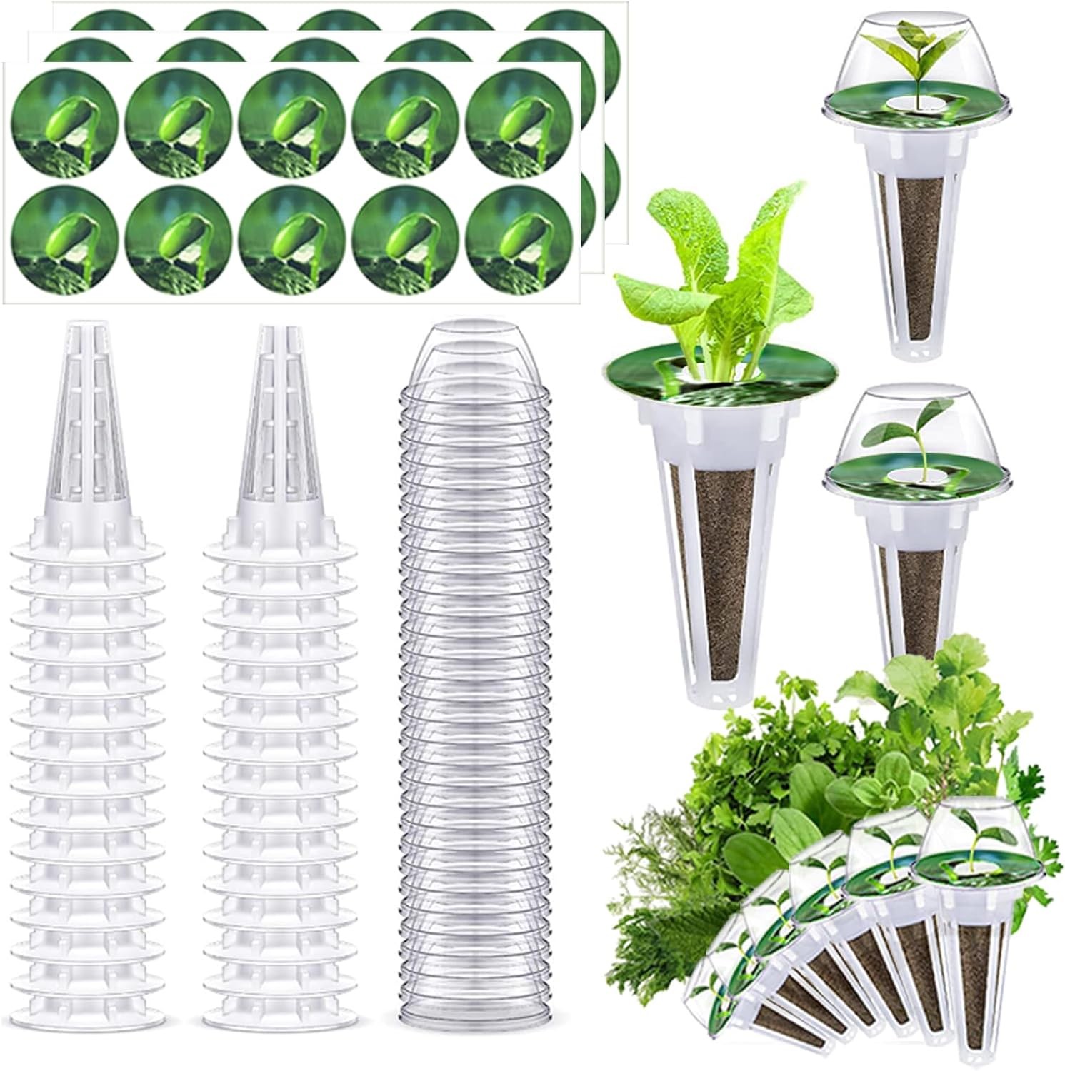 121pcs Hydroponic Pods Kit, Seed Pods Kit for Aerogarden,Grow Anything Kit
