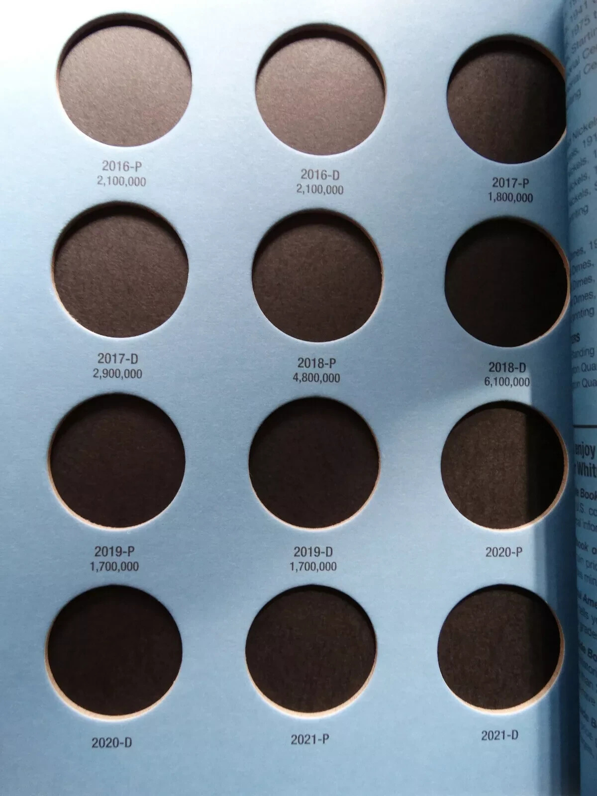 Set of 4 - Whitman Kennedy Half Dollar Coin Folders Number 1-4 1964-2025 Book