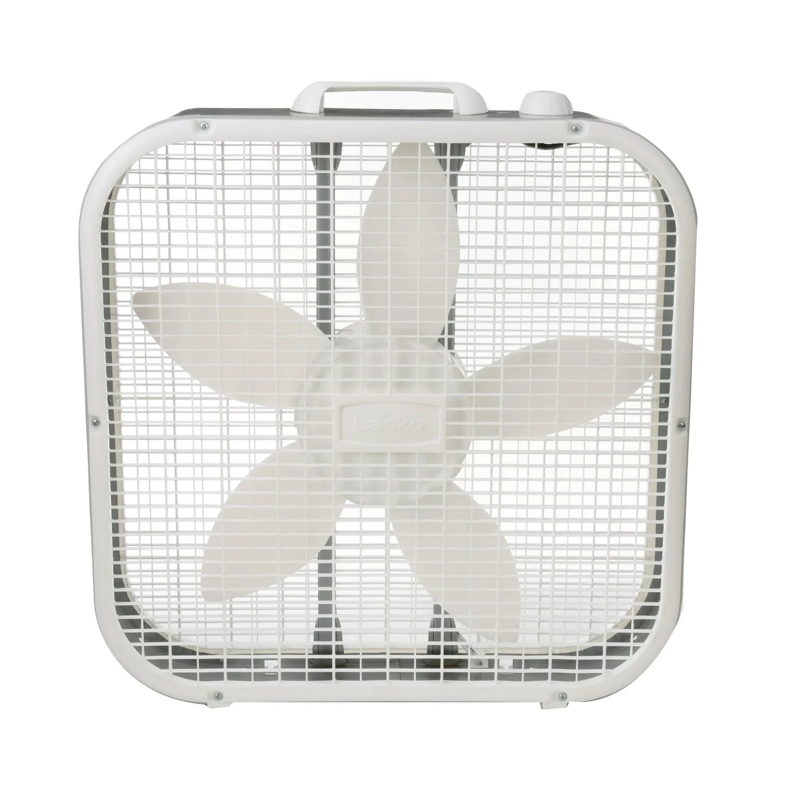 20" Classic Box Fan with Weather-Resistant Motor, 3 Speeds, 22.5" H, White, B202