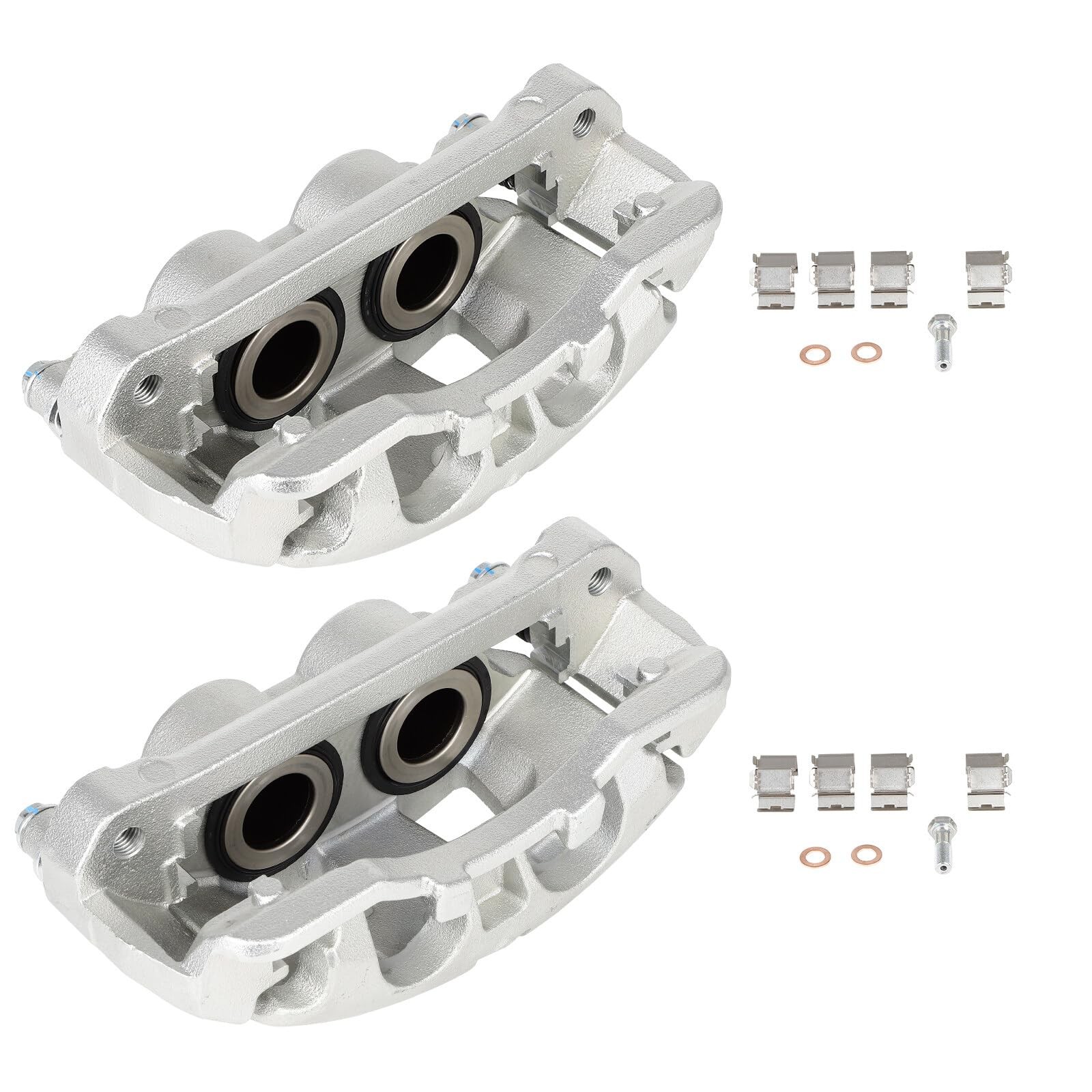 Disc Brake Calipers With Bracket Front Left + Right Fit Ford F-250 Super Duty