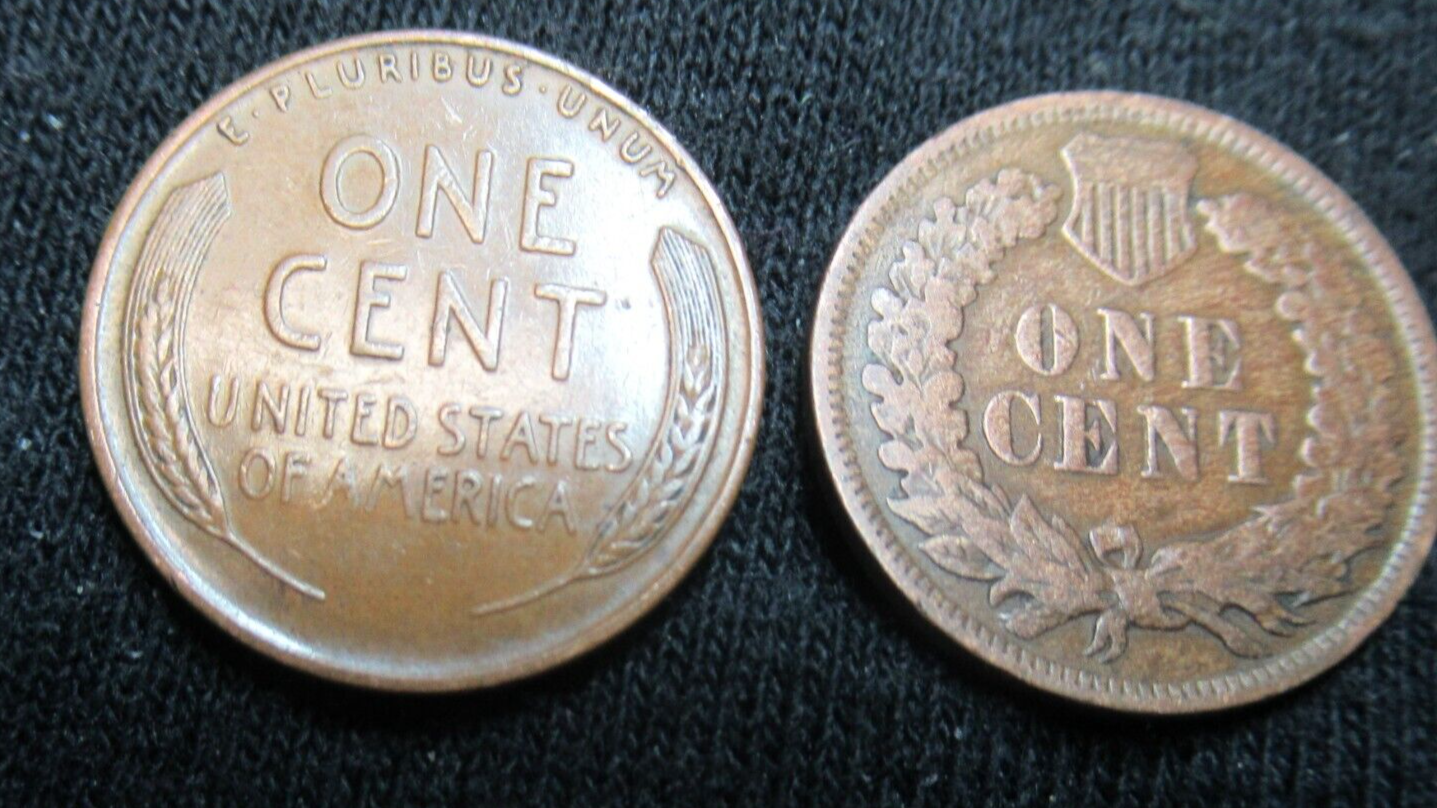 INDIAN HEAD CENT PENNY WHEAT CENT PENNY ROLL LOT 1800'S 1900'S