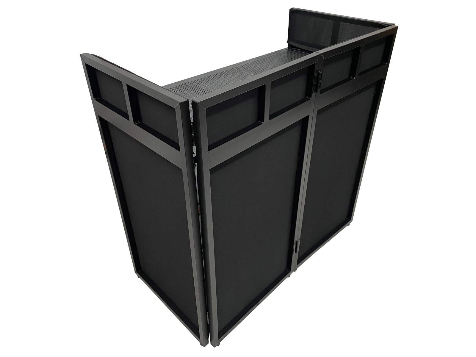 Large 46" Wide DJ Event Facade White/Black Scrim Booth+ Upper/Lower Color Mixing