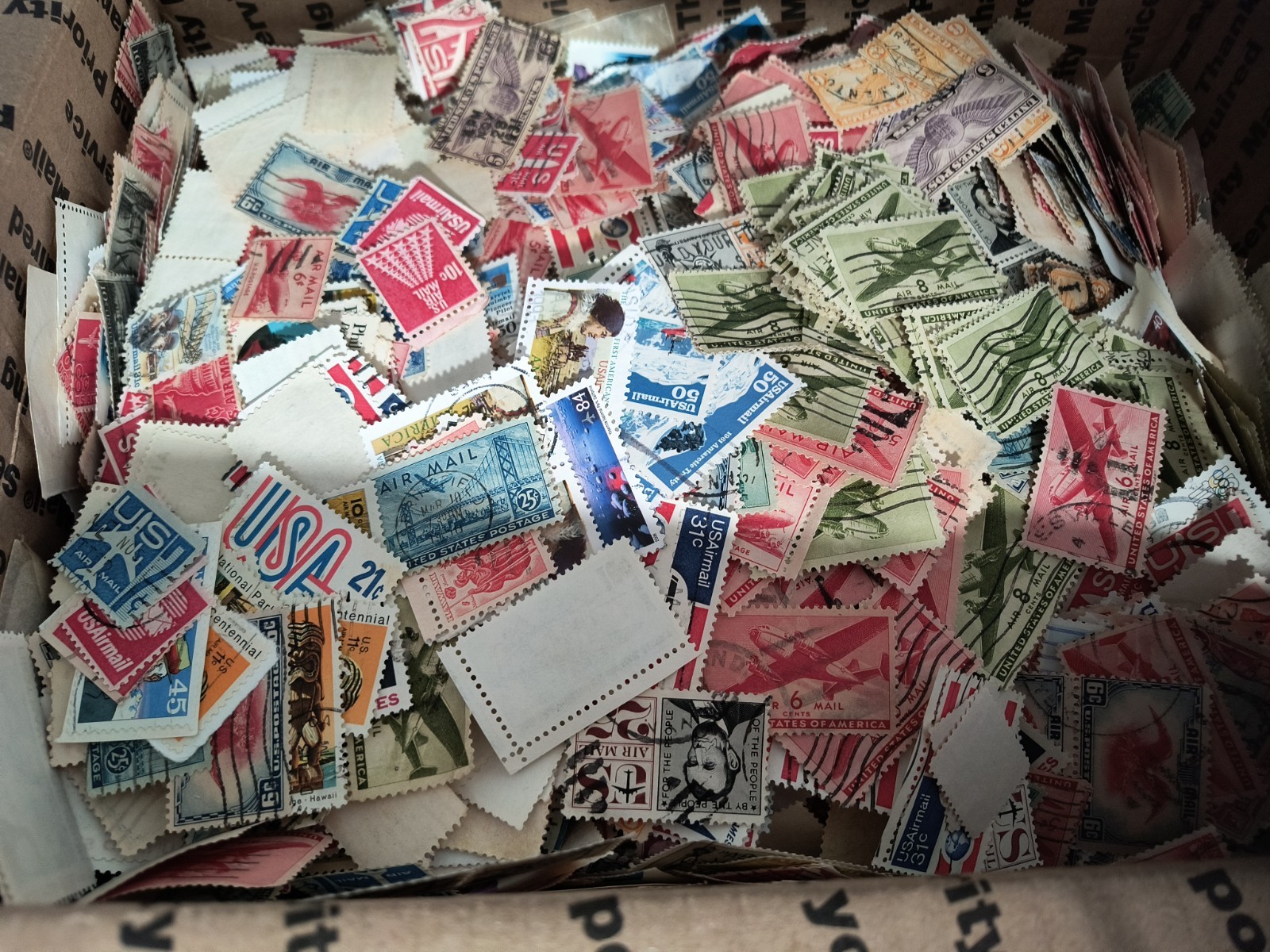 120 USA Older & Newer Air Mail Usa Used Stamps off Paper - Pick Lot