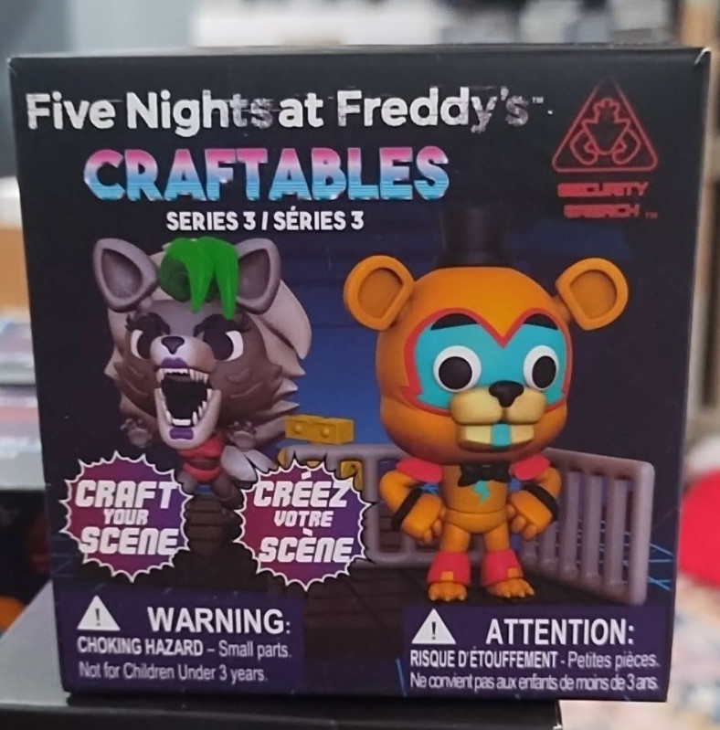 FIVE NIGHTS AT FREDDY'S S3 Security Breach Craftables 12X Brand New UNOPENED 12X