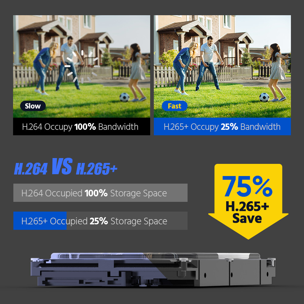 ANNKE 16CH 12MP NVR 3K 5MP POE AI Security Camera System Audio Recording H.265+