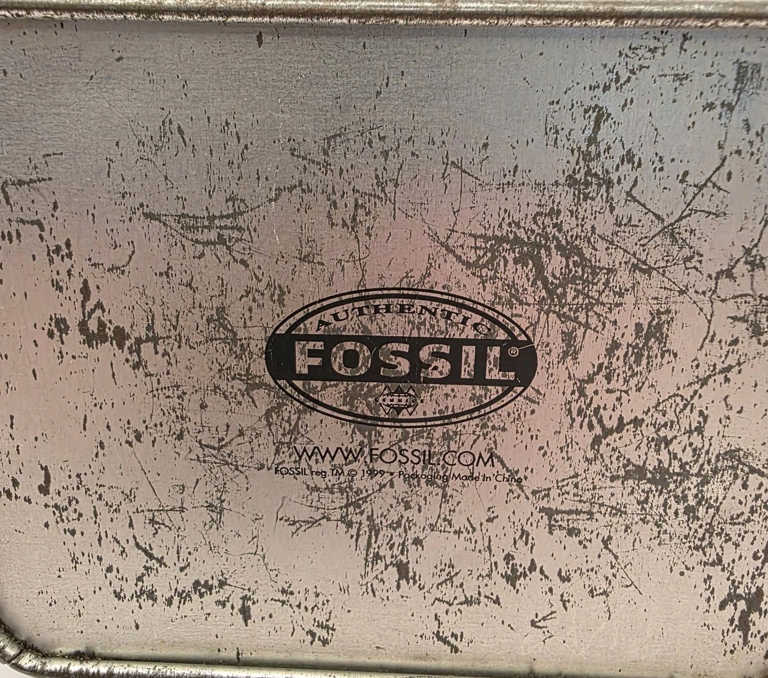 Boot Hill Saloon Fossil Metal Tin 1999 Biker Motorcycle Bar Vintage Daytona