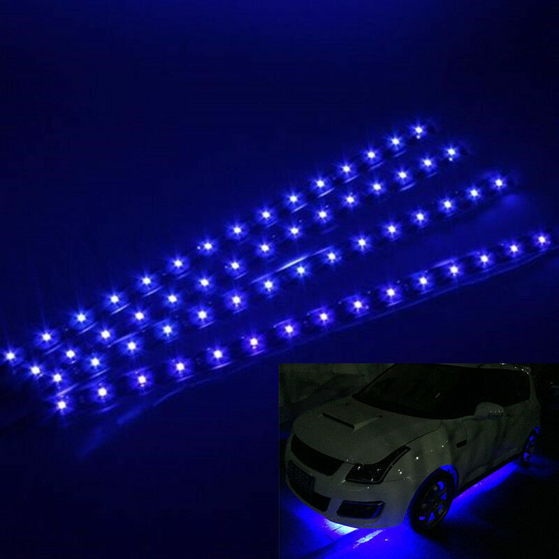 5 PCS 12V 12" 1FT 15SMD Flexible LED Strip Light Waterproof For Car Truck Boat