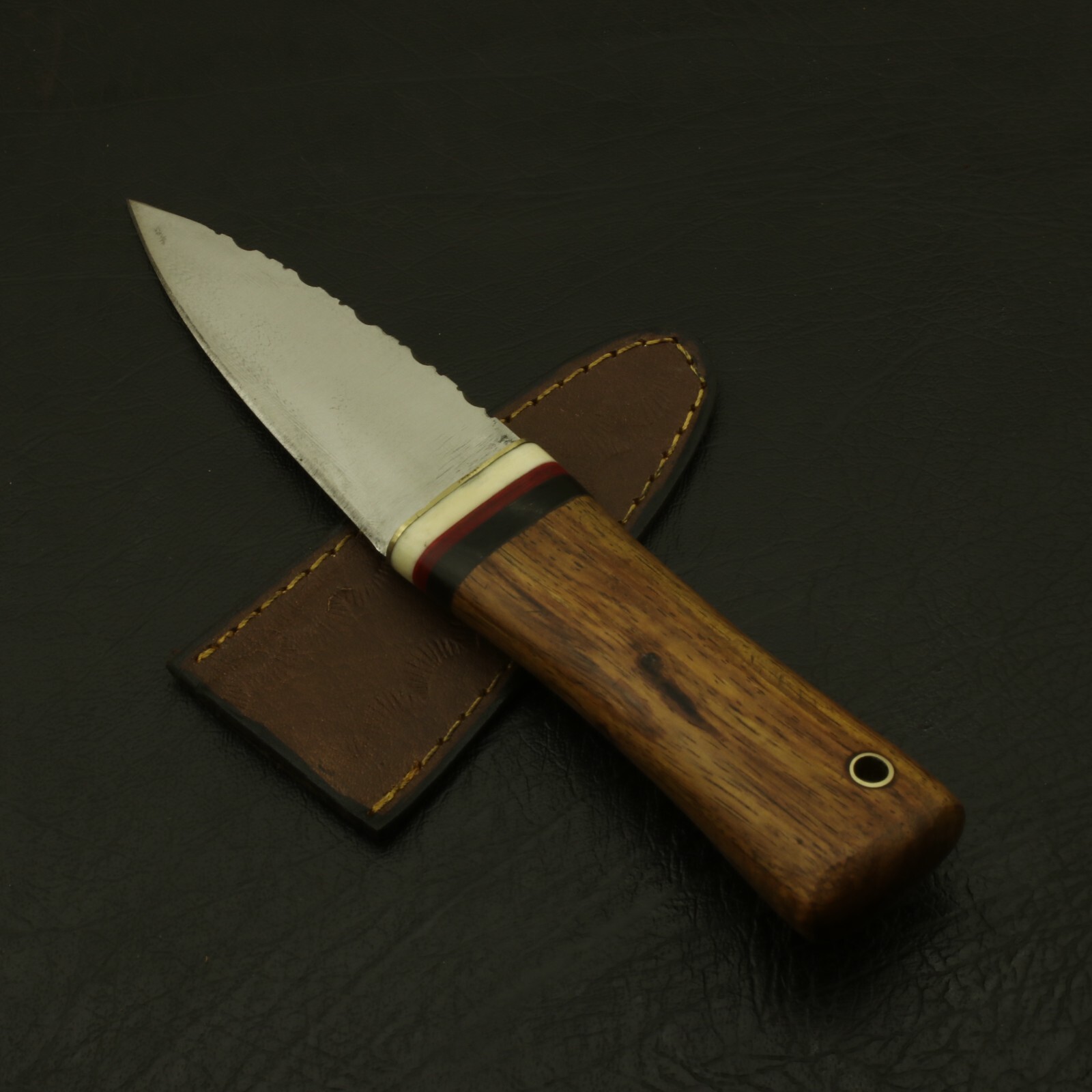 8 inches Celtic Scottish Dirk SGIAN DUBH DAGGER Bone Handle Knife Scotland