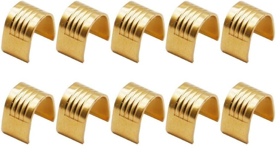 10Pcs Gold 3D Printer Belt Copper Buckles Open Timing Rubber Fixing...