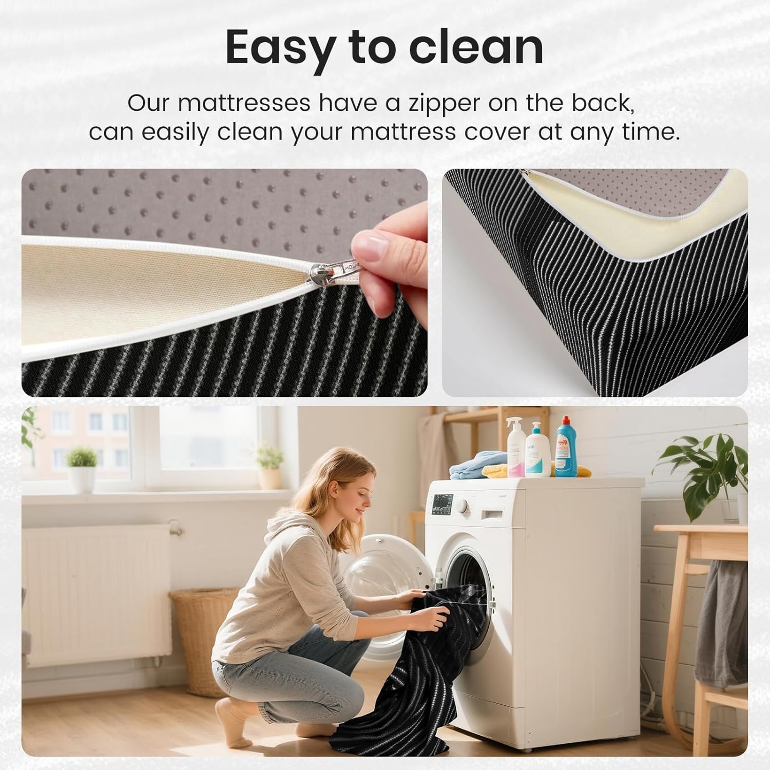 Cooling Gel Memory Foam Medium-Firm Mattress for Pressure Relief & Soundly Sleep