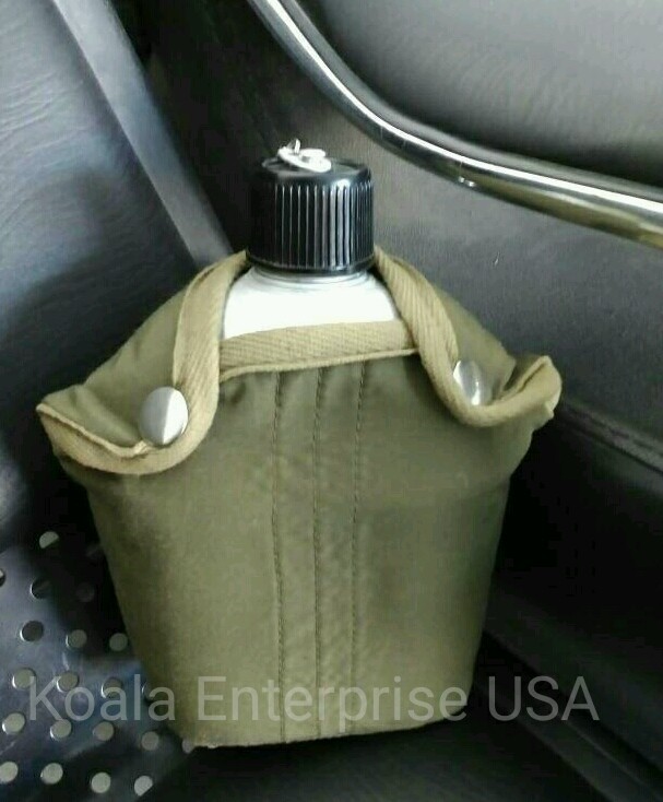 Military Aluminum 1 qt. Water Canteen Cup GI Style army mess kit Water Cook