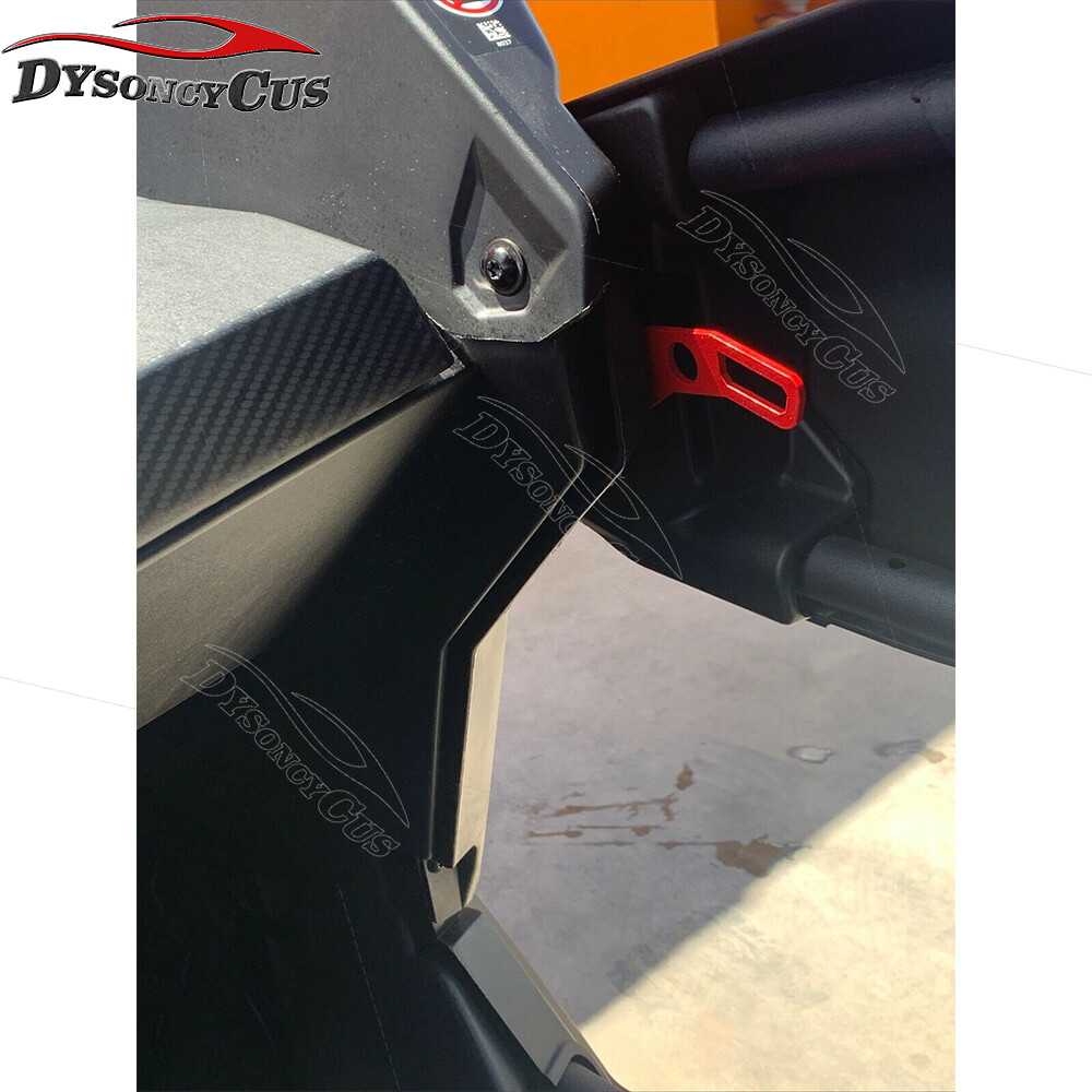 4pcs Red Door Latches Handles Fit 2017-24 Can-Am Maverick X3 X DS RS Turbo R Max