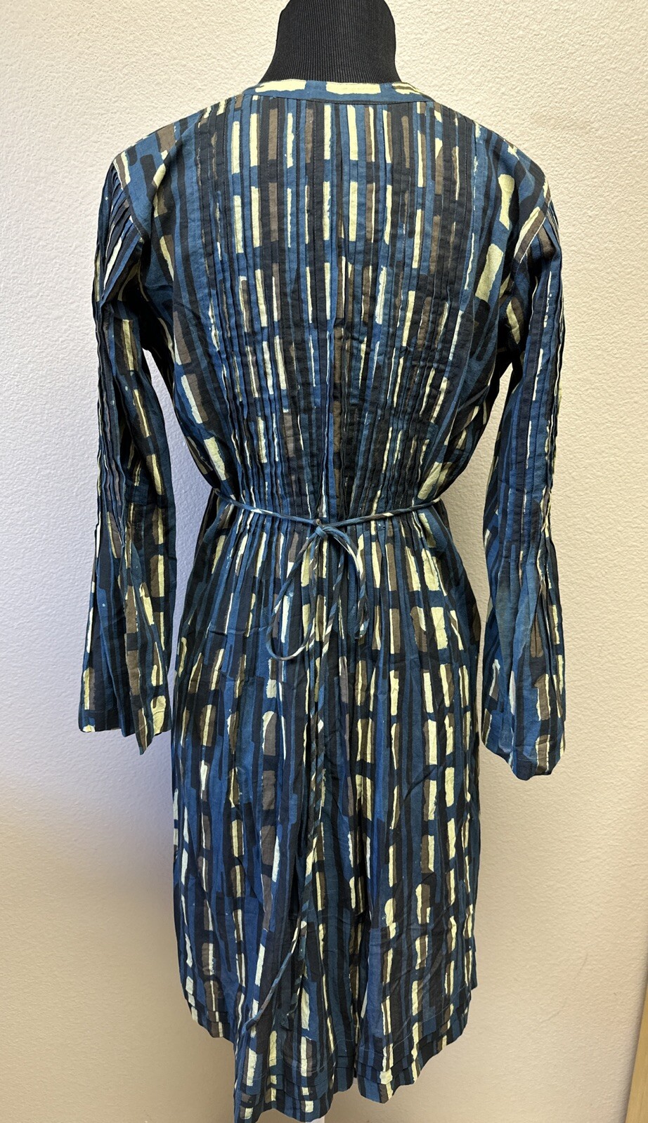 Aman Lamu Kenya Dress S/M Africa Timeless Peasant Boho Unique Flowy Tribal