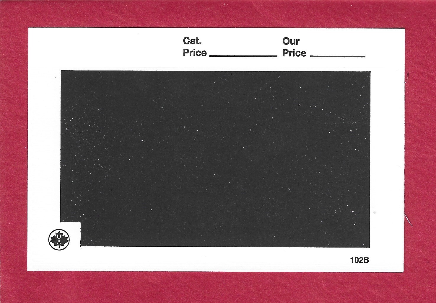 Box of 1000 Uni-Safe 102B Cards Black 4-1/4 x 2-3/4 FREE U.S. SHIPPING