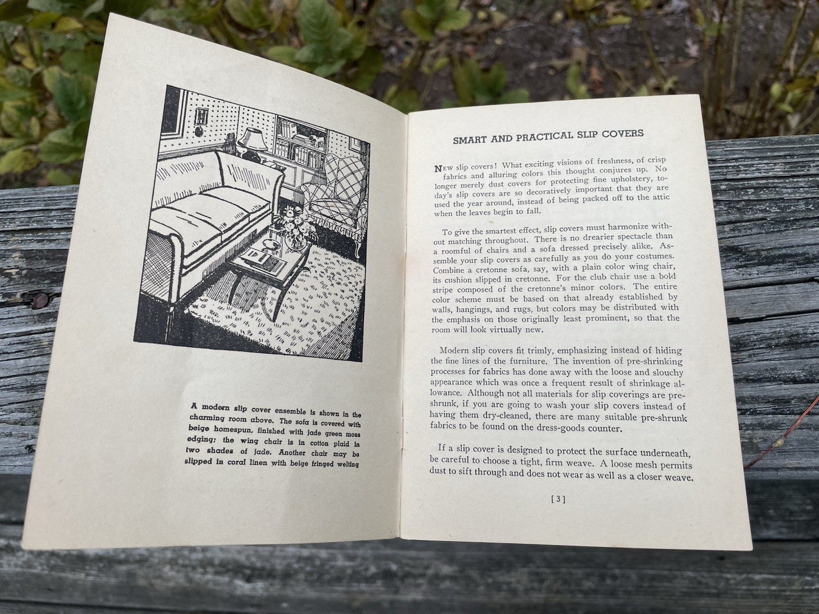 Vintage 1939 Booklet How To Make Slip Covers Home Service