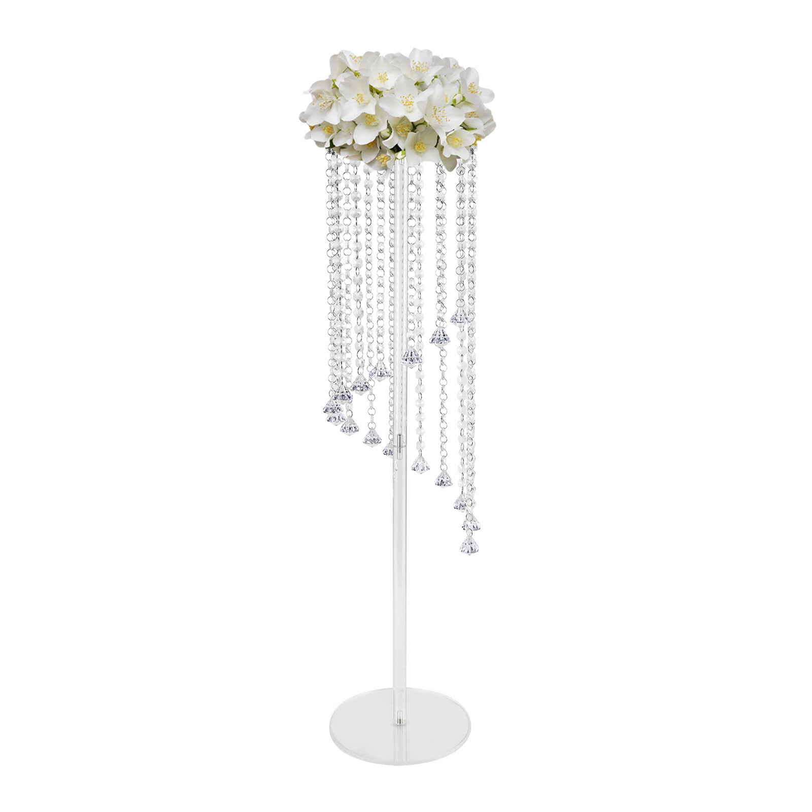 10* Crystal Flower Stand Wedding Centerpieces For Tables 80cm Tall Flower Stand