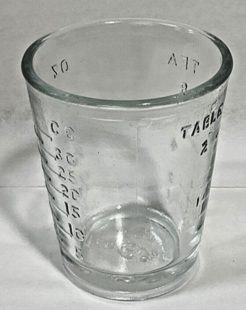 VTG Shot Glass /Medicine measurement cup Made in USA New Old Stock (Sold by ea.)